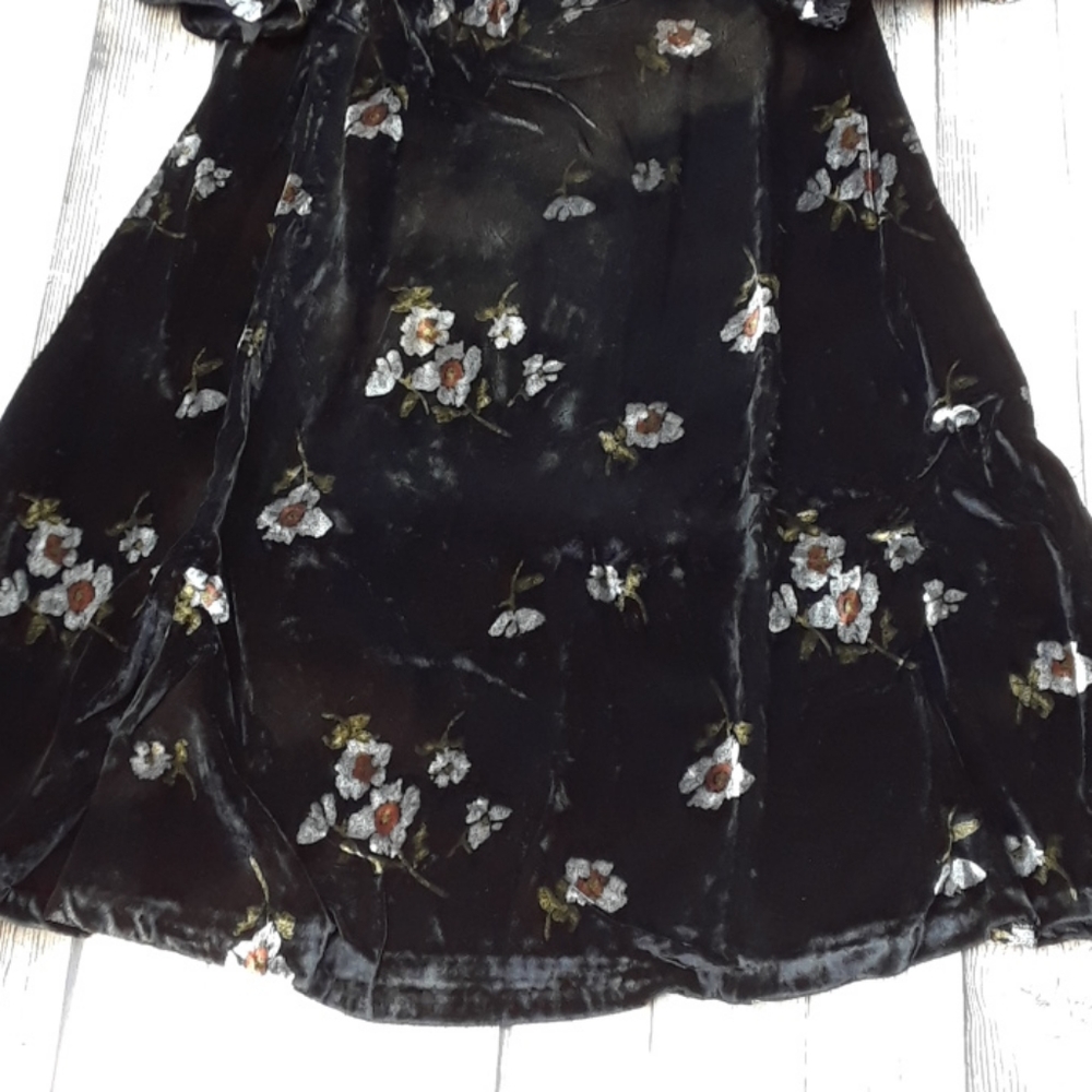 Free People Be My Baby Velvet Skater Mini Dress - Picture 7 of 12
